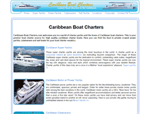 Tablet Screenshot of caribbean-boat-charters.com